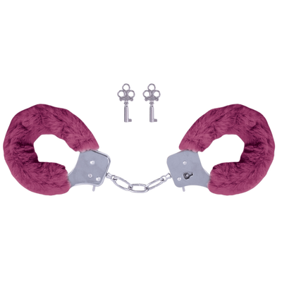Naughty Moments Furry Handcuffs Magenta