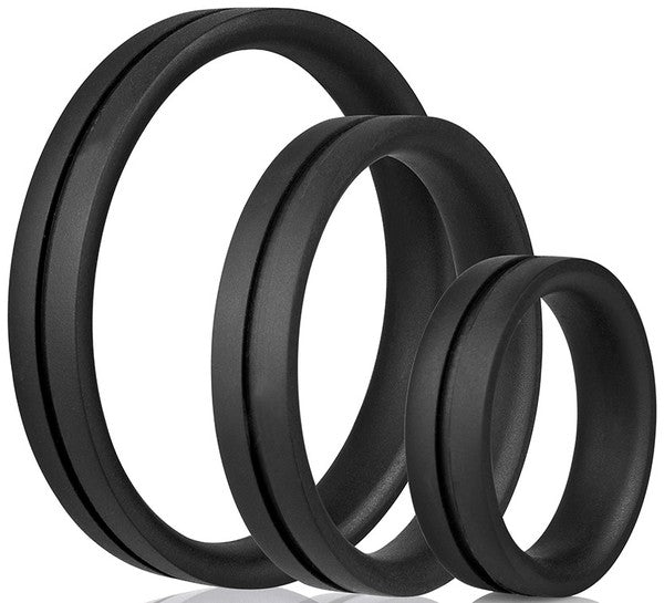 ScreamingO RingO Pro X3 Black - Triple Cock Ring Set