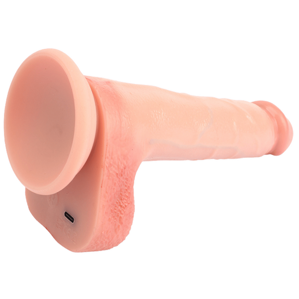 Remote Rechargeable Ozzy Vibrating Dildo Flesh