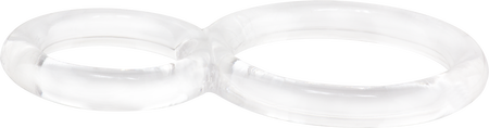 Ofinity Double Cock Ring - Clear