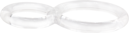 Ofinity Double Cock Ring - Clear