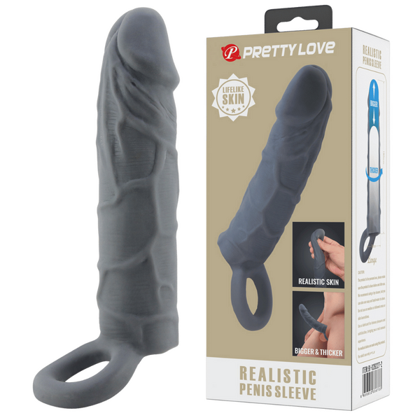 Realistic Penis Sleeve Veiny (black)