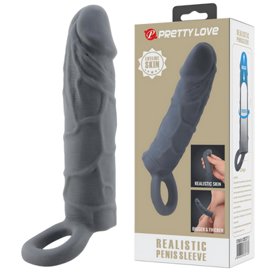Realistic Penis Sleeve Veiny (black)