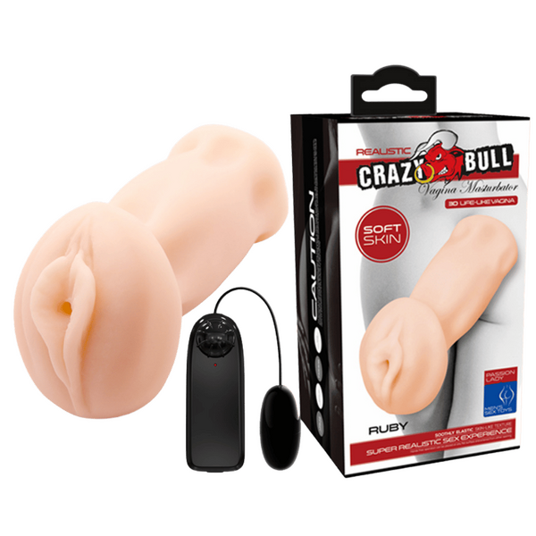 Crazy Bull  Vibrating Vagina Masturbator Ruby