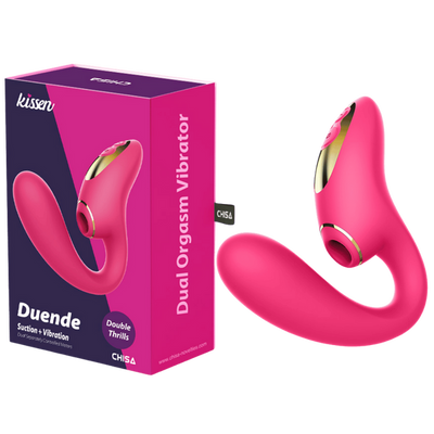 Duende Kissen Dual Action Clitoral Stimulator Pink
