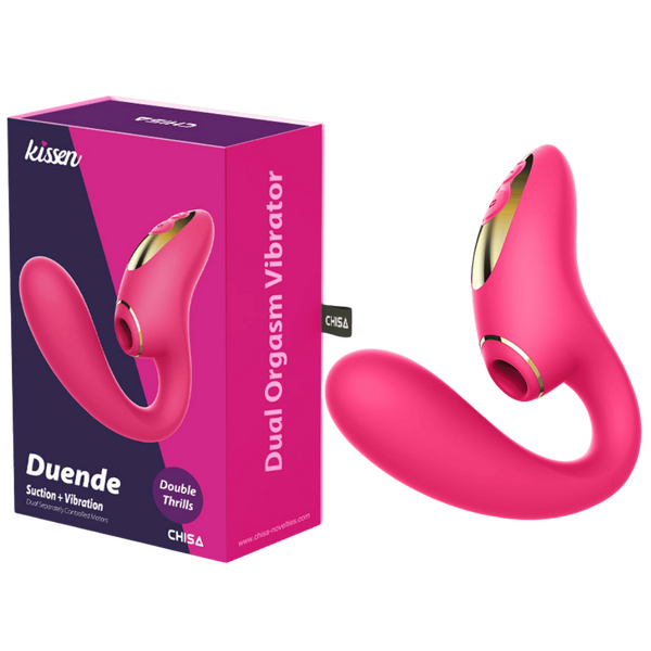 Duende Kissen Dual Action Clitoral Stimulator Pink