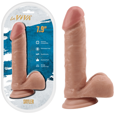 La Viva Skyler 7.9 inch Dildo - Realistic Feel & Strong Suction