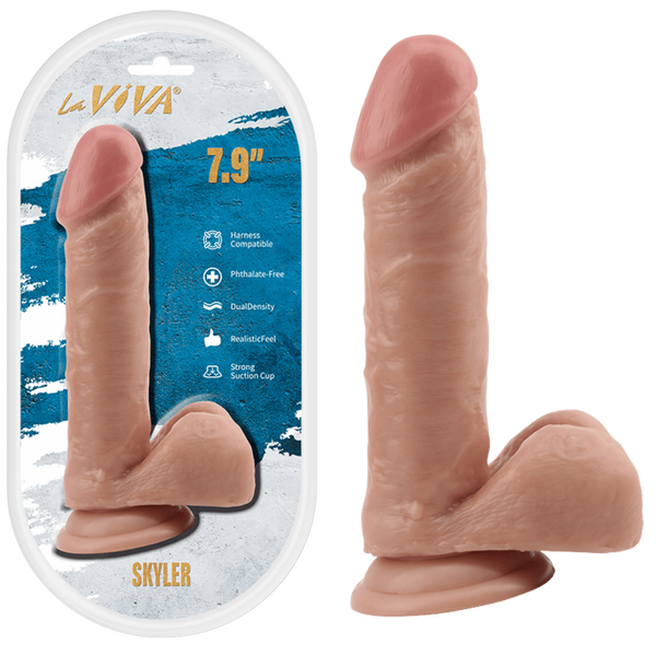 La Viva Skyler 7.9 inch Dildo - Realistic Feel & Strong Suction