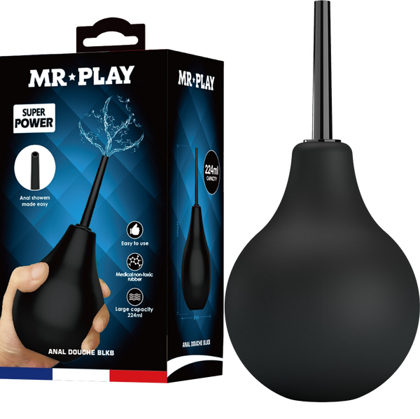 Mr Play Anal Douche Black Bulb - 224ml Capacity