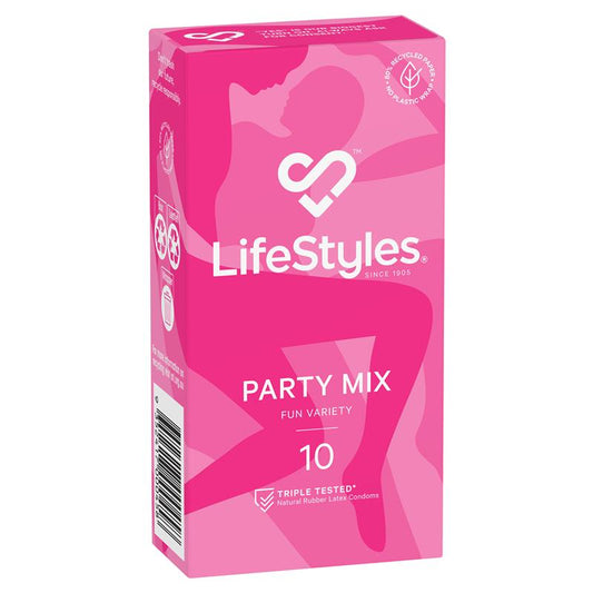 Lifestyles PARTY MIX Condoms 10 Pack