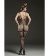 Crotchless lace design bodystocking. LIN 7098