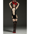 Extreme plunge stocking dress.