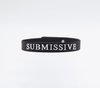Silicone ‘SUBMISSIVE’ collar.