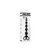 ARSE BEADS 8" insertable Anal Beads BLACK
