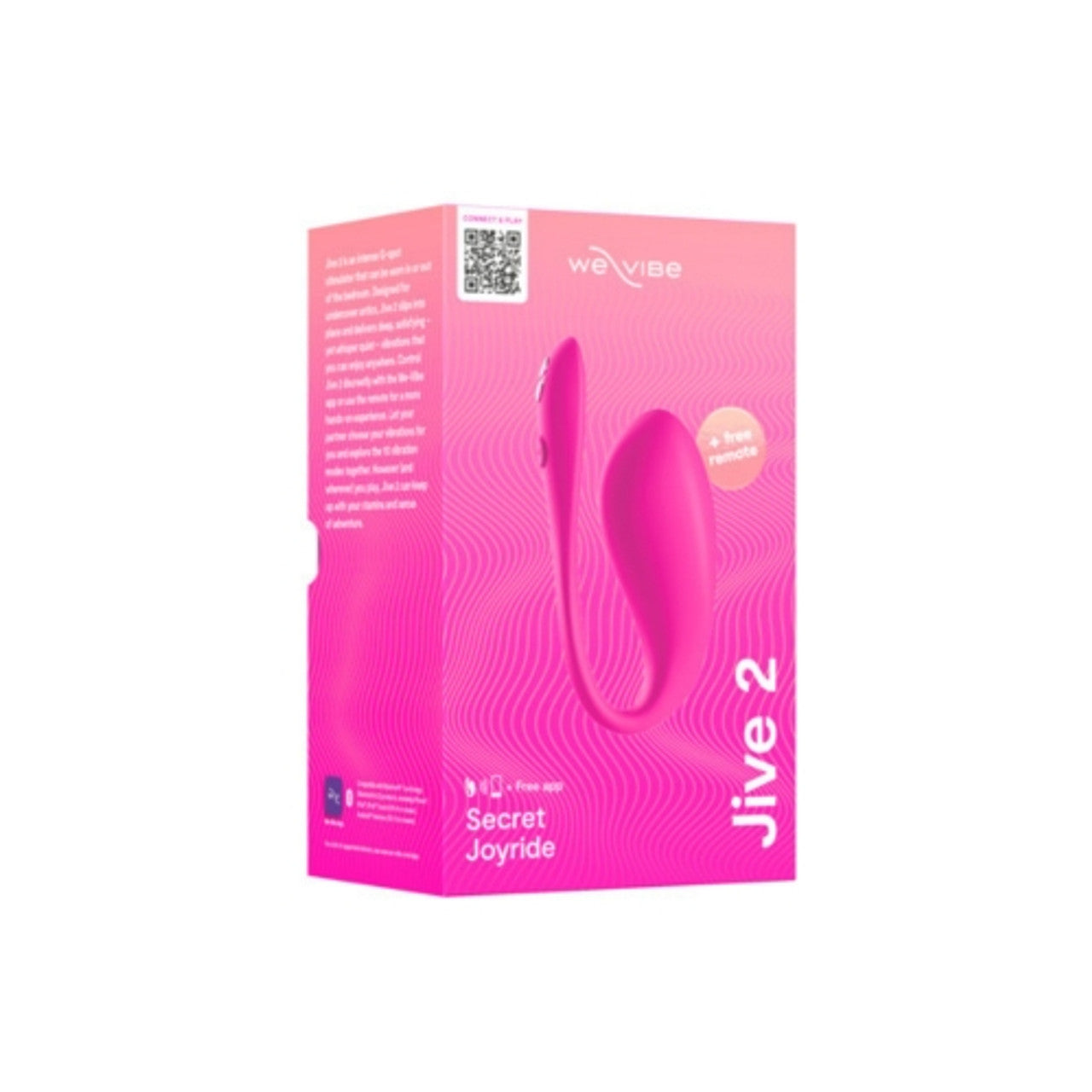 We-Vibe Jive 2 Electric Pink - Dual Stimulation Egg Vibrator