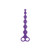 ARSE BEADS 8" insertable Anal Beads Purple