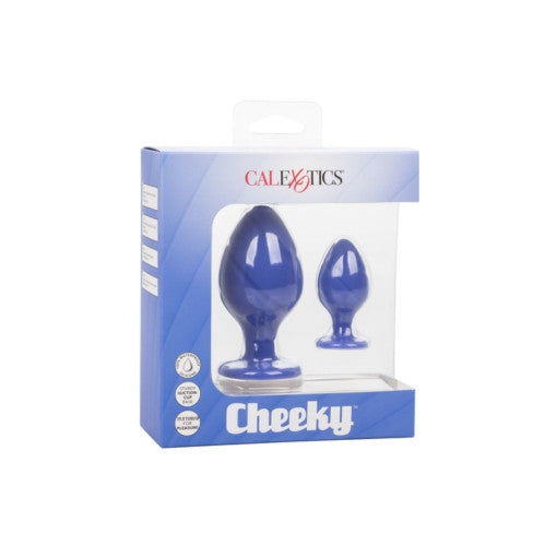 Cheeky Purple Anal Training Kit Twin Pack - Graduated Butt Plugs