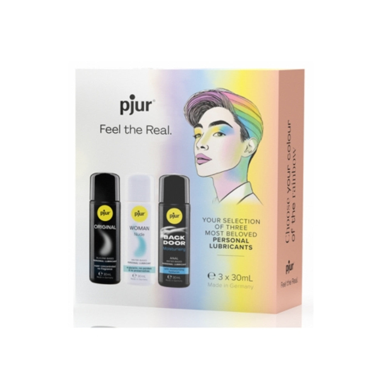 pjur Pride 3-Pack Lubricant Set - Original, Nude, Backdoor 30ml Each