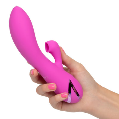 California Dreaming MALIBU MINX Rechargeable Rabbit Vibrator with Clitoral Suction