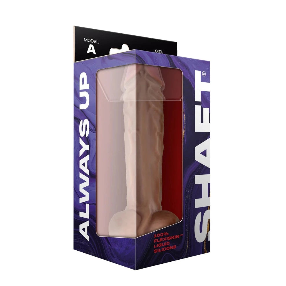 Shaft Always Up Model A Flexiskin Liquid Silicone Realistic Dildo with Balls 10.5 inch