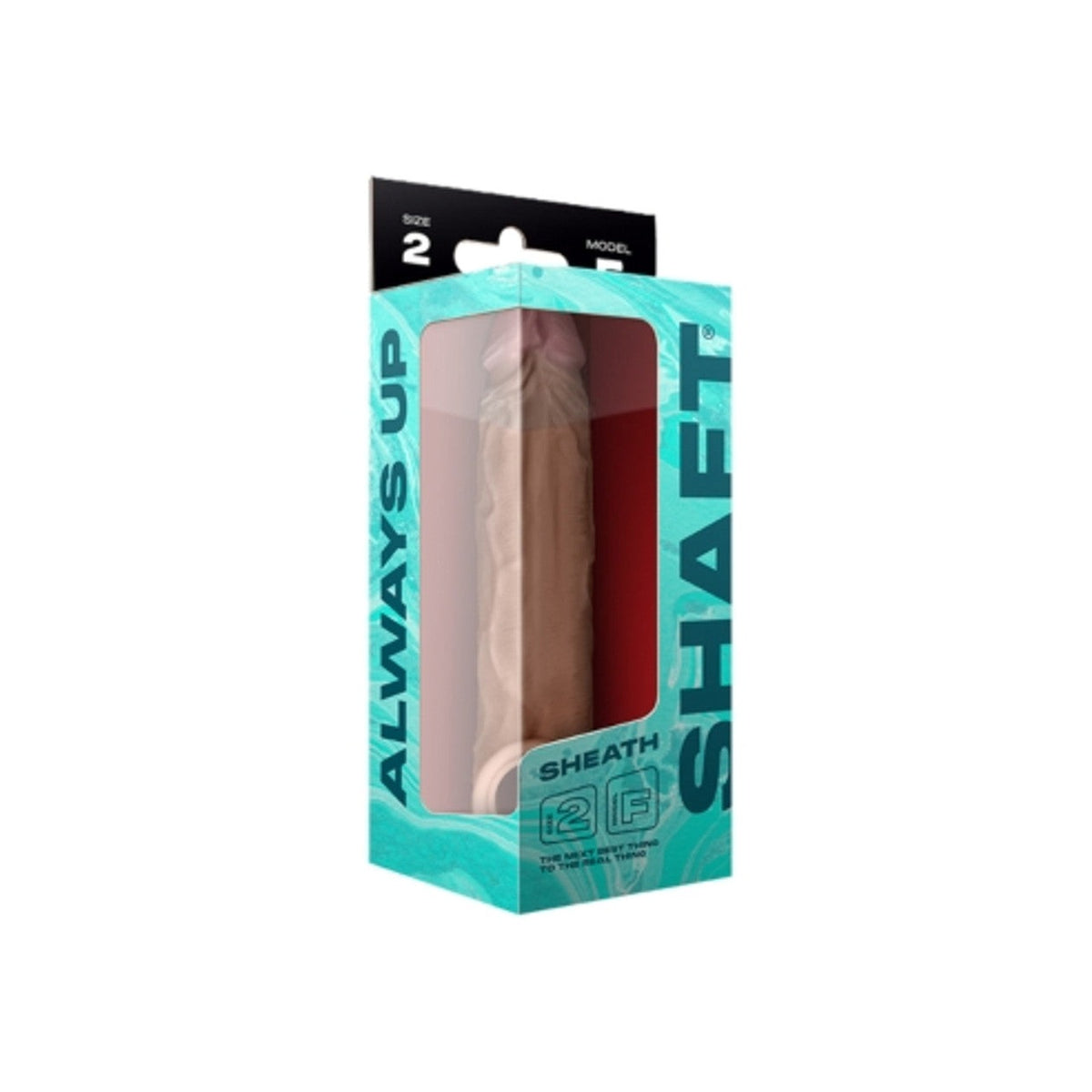 Shaft Always Up  Model F Size 2 Flexiskin Liquid Silicone Realistic Sheath 8.8 inch 