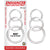 Nasstoys ENHANCER SILICONE COCK RINGS 3 Pack Clear