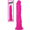 Pipedream NEON SILICONE WALL BANGER Hot Pink Vibrating Dildo with Suction Cup
