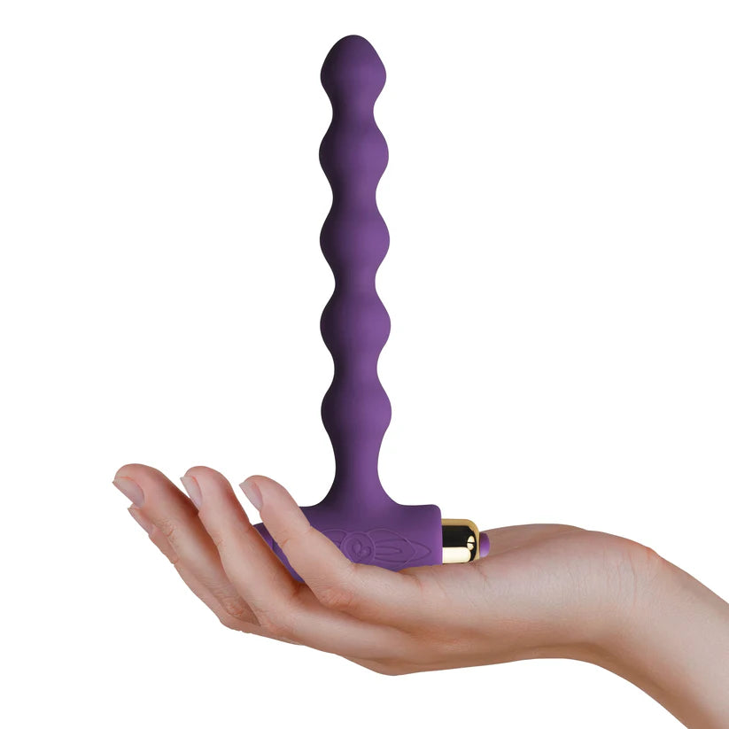Petite Sensations Pearls Vibrating Anal Beads Purple