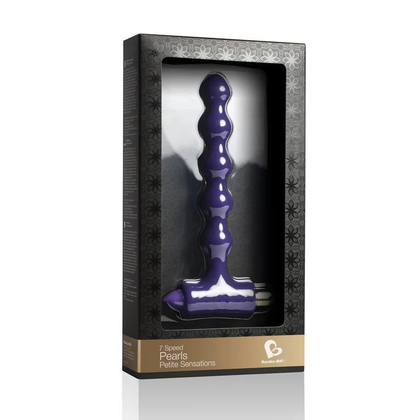 Petite Sensations Pearls Vibrating Anal Beads Purple
