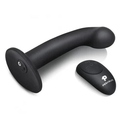 Pegasus 6 inch P-Spot G-Spot Peg Rechargeable Remote Controlled Pegging Set includes Adjustable Harness