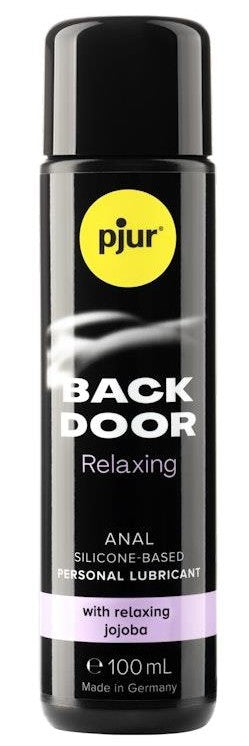 pjur Back Door Relaxing Glide 100ml - Premium Silicone Anal Lubricant with Jojoba