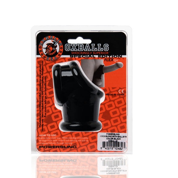 Oxballs POWERSLING COCK + BALLSTRETCHING SLING Black