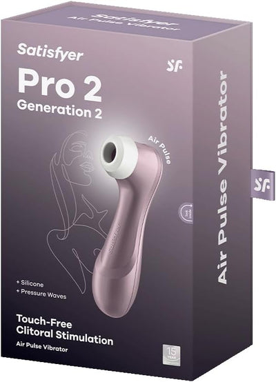 Satisfyer Pro 2 Gen 2 USB Rechargeable Touch Free Clitoral Air Pulse Stimulator Next Generation Purple