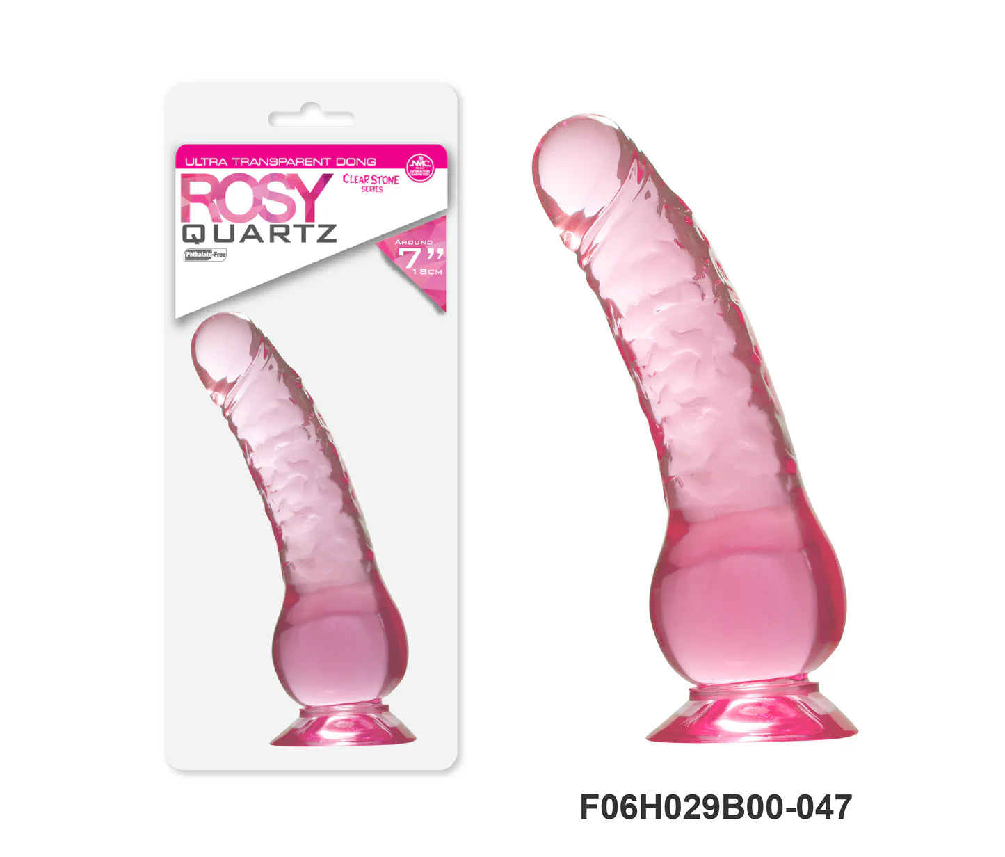 Quartz 7" Dildo ROSY