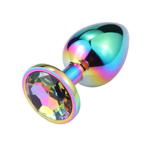 Metal Butt Plug RAINBOW finish
