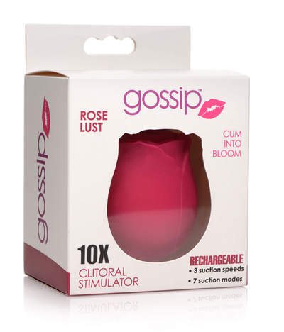 Gossip CUM INTO BLOOM Clitoral Suction Stimulator Rose Lust Rose Vibrator