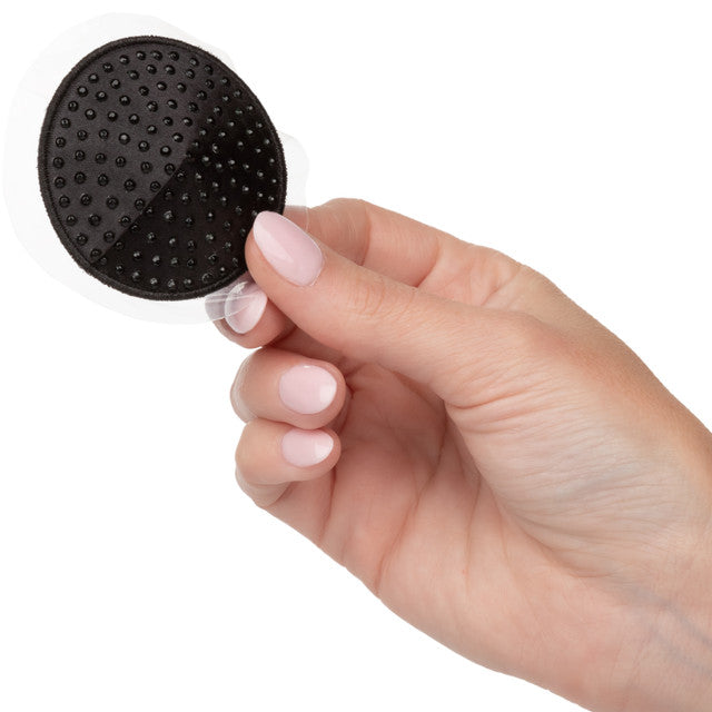 Radiance ROUND PASTIES Black Nipple Pasties with Sparkling Gems