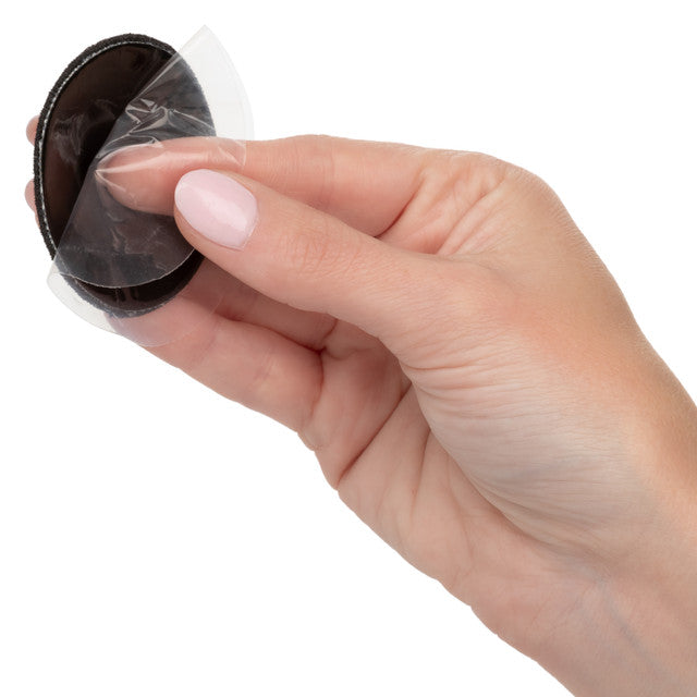 Radiance ROUND PASTIES Black Nipple Pasties with Sparkling Gems