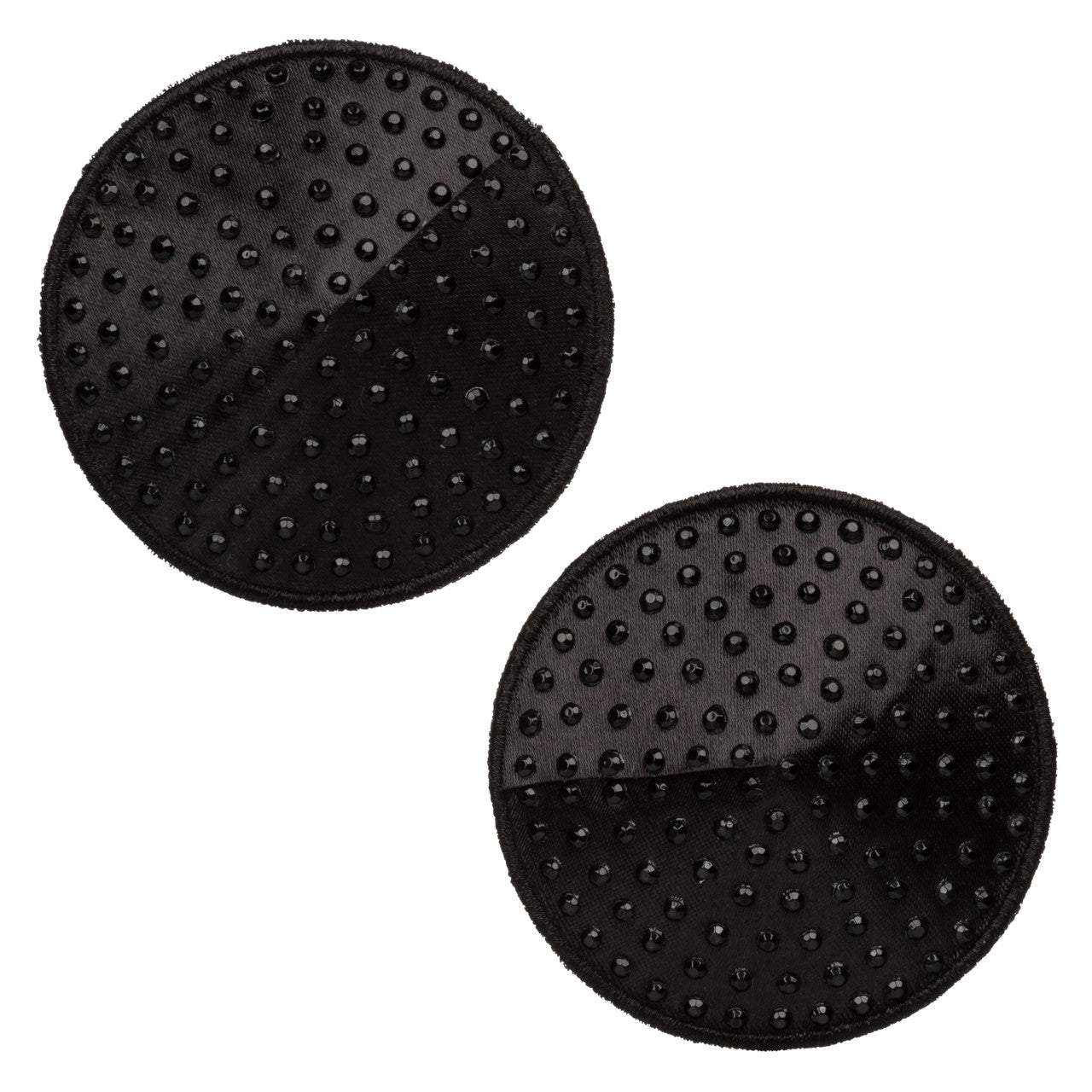 Radiance ROUND PASTIES Black Nipple Pasties with Sparkling Gems