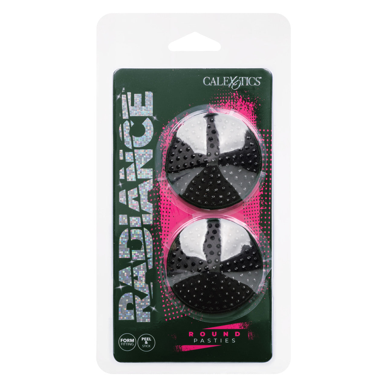 Radiance ROUND PASTIES Black Nipple Pasties with Sparkling Gems