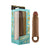 Shaft Flexskin Liquid Silicone 8.8' Vibrating Sheath - Mahogany