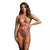 Le Desir Bliss Open Cup Tie Dye Strappy Teddy Attached Leg Bands Fits