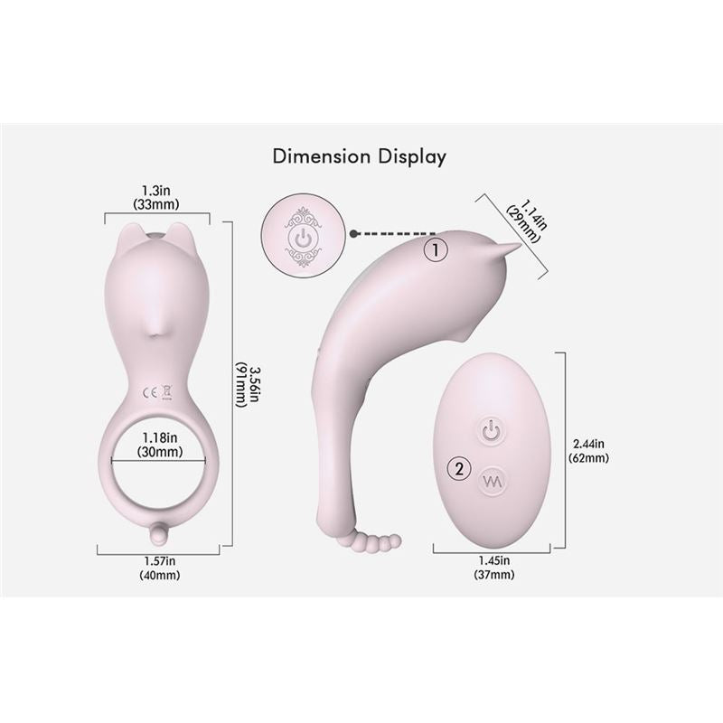 Cora-RCT remote controlled vibrating cock ring