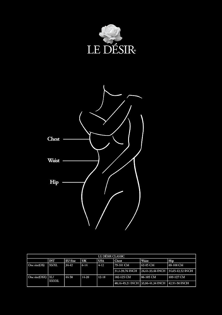 Le Desire Bliss Lingerie BODYSTOCKING SHREDDED STYLE