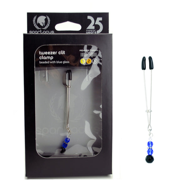 Beaded Clit Clamp - Blue