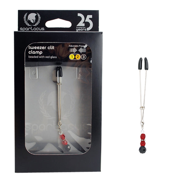 Beaded Clit Clamp - Red