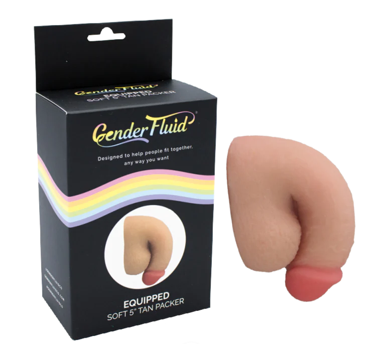 Gender Fluid EQUIPPED SOFT PACKER Tan 5 inch