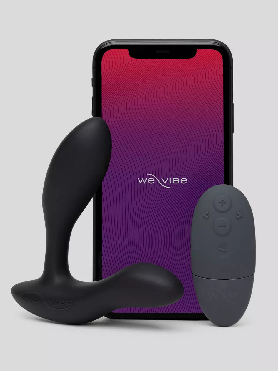 We Vibe Vector+ Black Prostate Massager - Wireless Remote Controlled