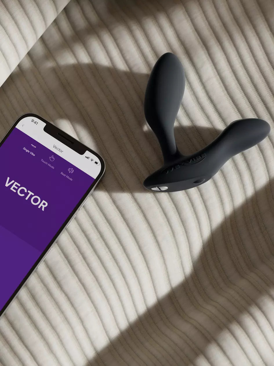 We Vibe VECTOR+ App and Wireless Remote Controlled Rechargeable Prostate Massager