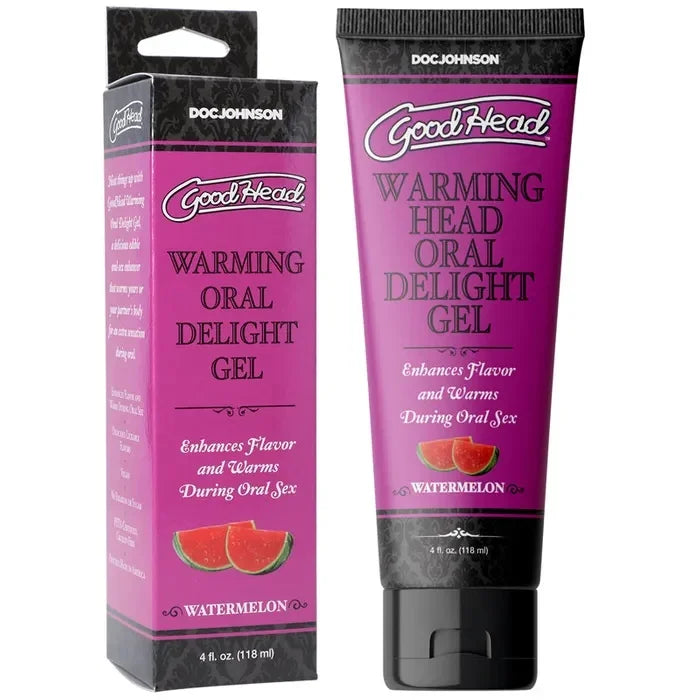 Doc Johnson GOODHEAD WARMING ORAL DELIGHT GEL Enhances Flavor and Warms During Oral Sex Watermelon
